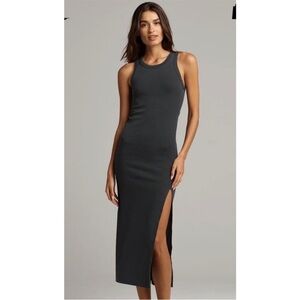 rowan dylan maxi dress, faded black, xs